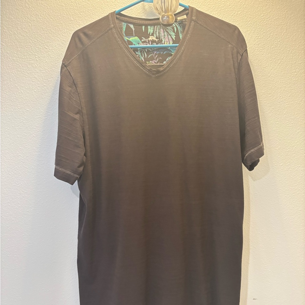 Tommy Bahama Men's Brown V-Neck Shirt